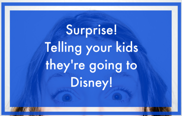 Disney Trip Reveal Surprise excited